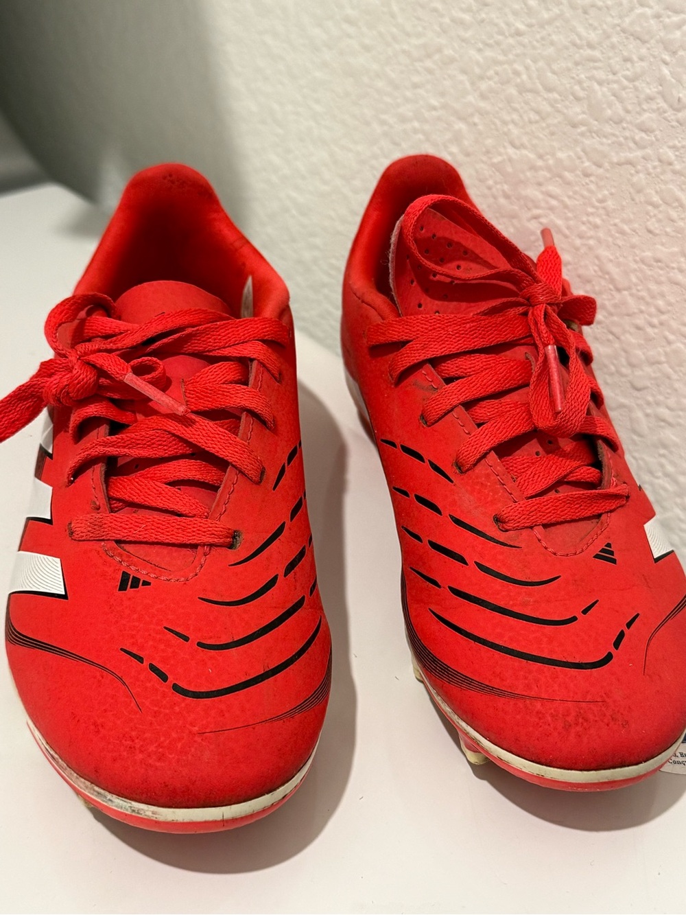 Red Athletic Cleats - Lightweight Sports Shoes